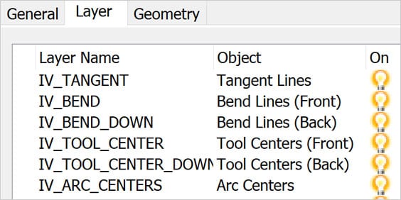 Create additional layers on a flat pattern