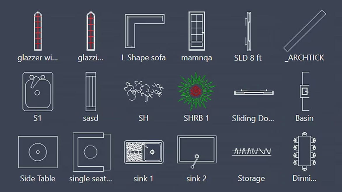 CAD blocks for AutoCAD